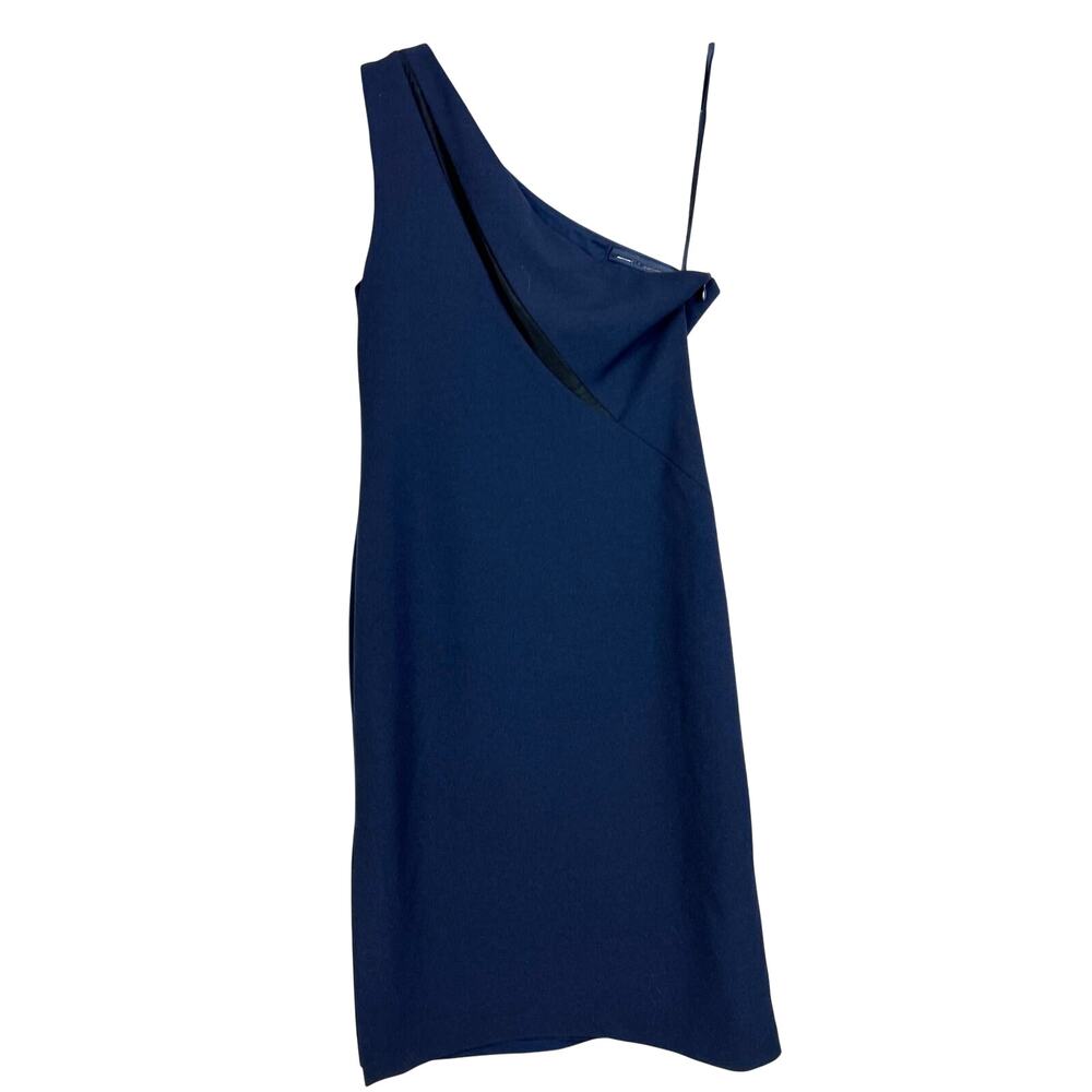 ANTONIO MELANI | Dresses | Antonio Melani Womens 4 Blue Bloom One Shoulder Lined Sheath Midi Dress Nwt